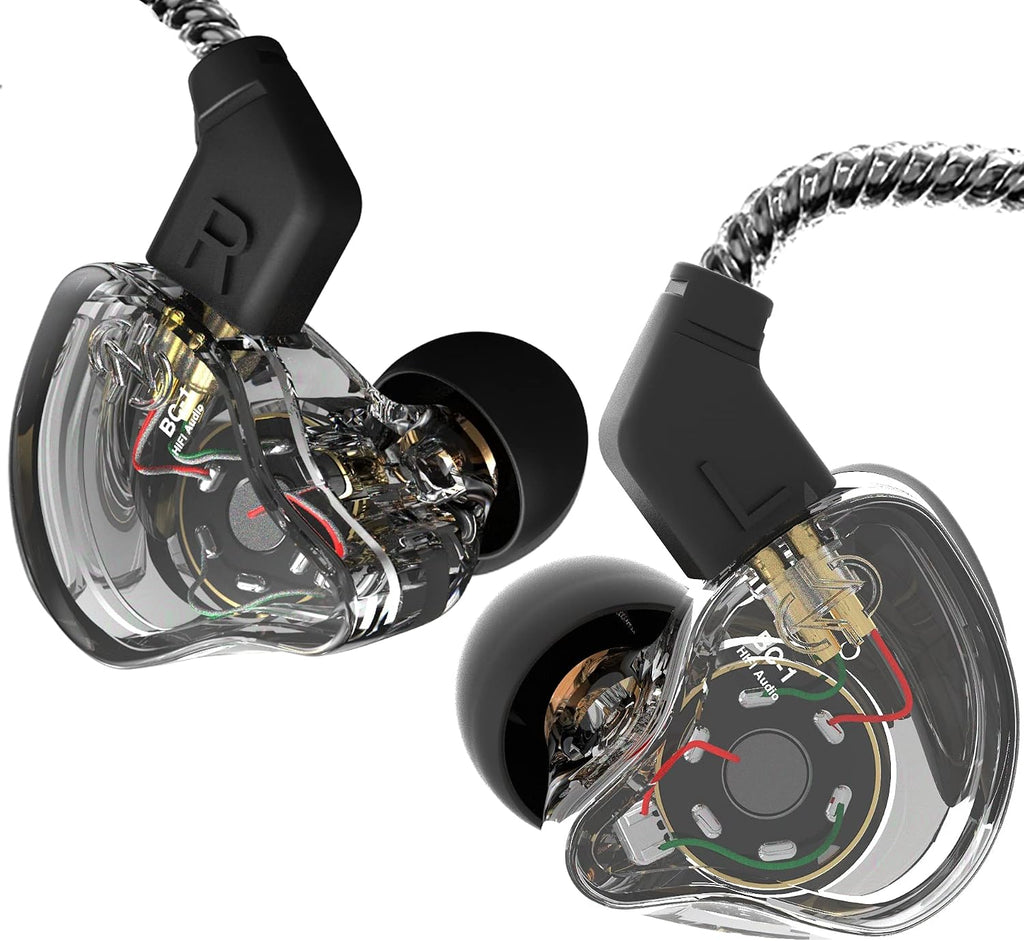 CCZ Yinyoo Melody in Ear Monitors Earphones Headphones Wired Earbuds without Microphone IEM HIFI Bass with 1DD 1BA