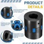 MECCANIXITY L075 Flexible Shaft Coupling 3/8" to 7/8" Bore Coupler Set