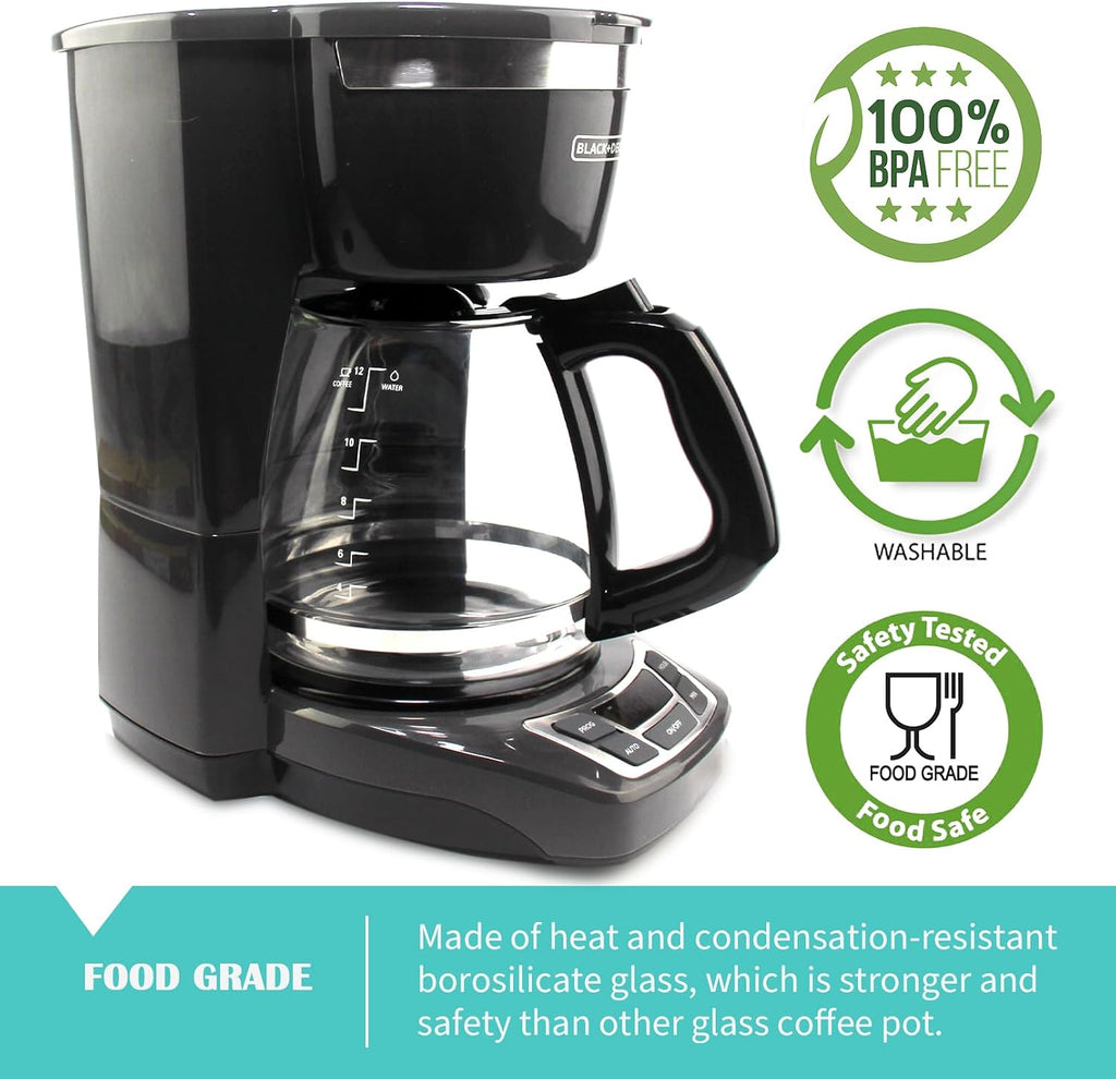 12-Cup Coffee Carafe Replacement for Black and Decker Coffeemaker