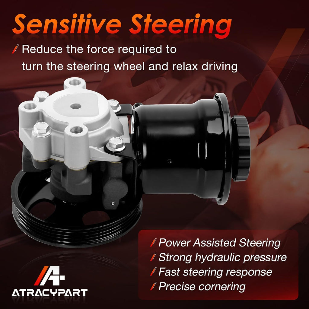 Power Steering Pump Fits 96-01 Toyota Tacoma 2.4L/2.7L, 96-00 4Runner 2.7L