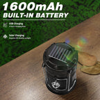4-Pack Solar Camping Lantern, Collapsible LED Solar USB Rechargeable Lantern Flashlight Emergency Hanging Lights for
