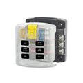 Blue Sea Systems ST Blade Fuse Block, 6 Circuits with Cover