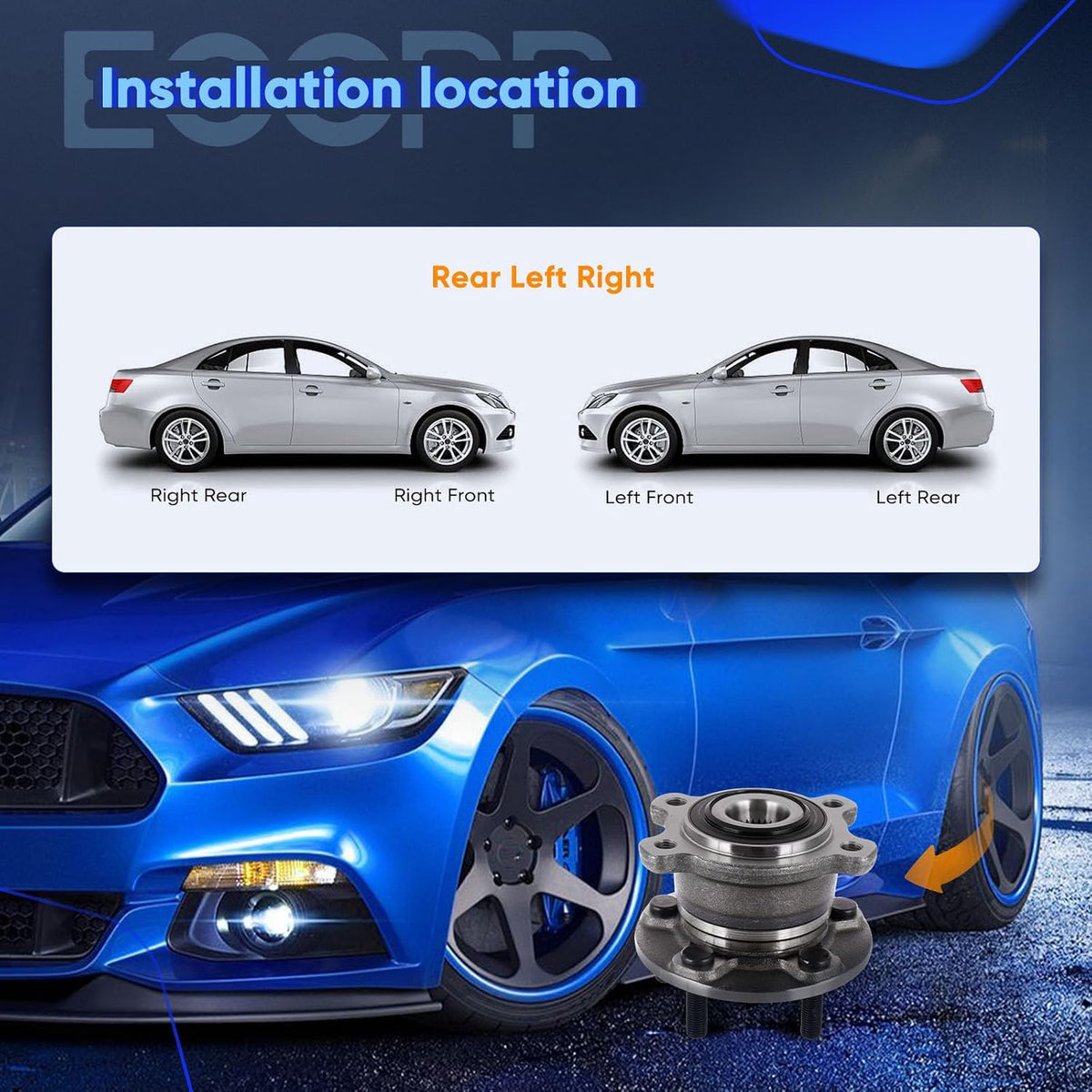 ECCPP 512500 Wheel Bearing Hub Assembly for Lincoln MKC 2015-2019