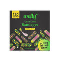 Bandage Glow-in-the-Dark Refill Pack | Adhesive Flexible Fabric Bandages | Assorted Shapes and Patterns for Minor