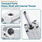 SDA50x25 Thin Air Cylinder 50mm Bore 25mm Stroke Double Acting