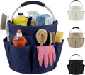 Cleaning Caddy with Handle and 6 Pockets, 17L Cleaning Supplies Organizer, 600D Oxford Fabric Storage Basket