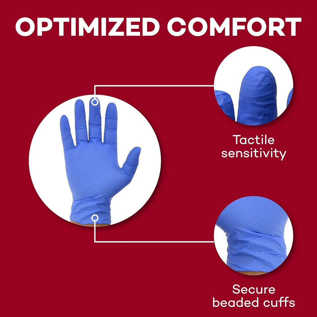 Nitrile Exam Gloves - Latex Free - Medium - 200 Count | Purple, Adult Size, Slim Fit, Ambidextrous, Powder-Free