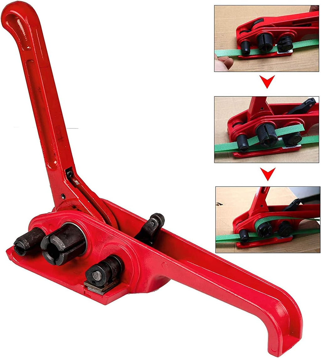 Pallet Packaging Strapping Banding Kit Tensioner Tool Sealer, Parcel Strapping Packing Machine Kit Banding Roll