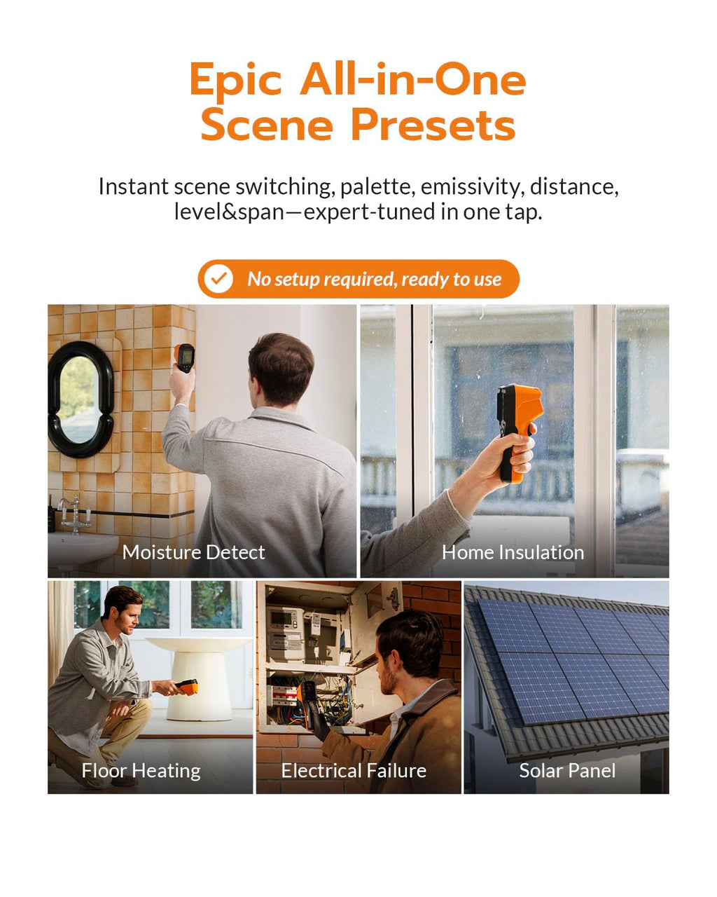GT16S Thermal Camera,AI Scene Detection,Thermometer Mode