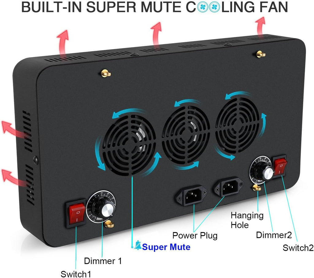 LED Aquarium Light 165W, Full Spectrum Dimmable