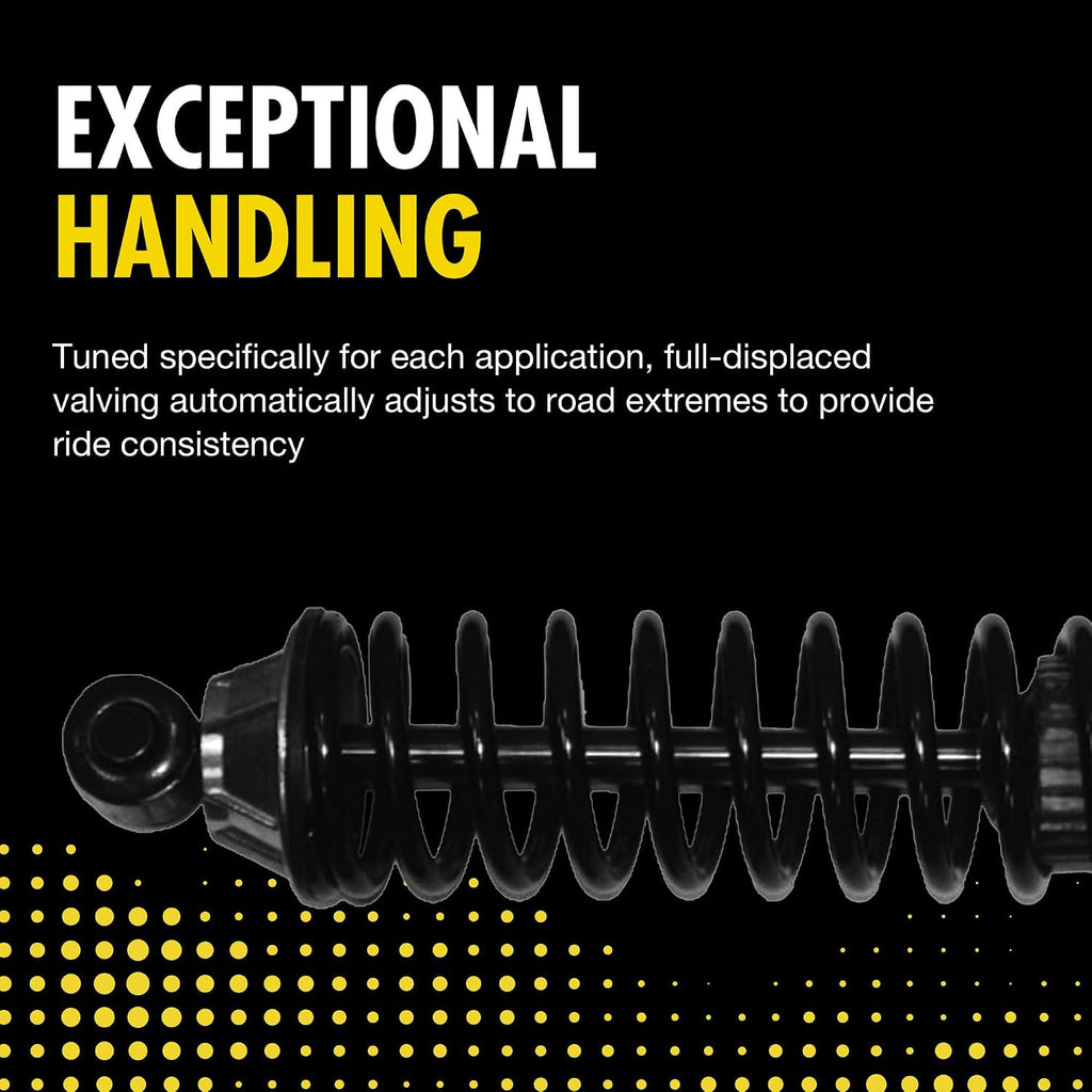 DRiV Monroe Suspension Shock Absorber & Coil Spring Assembly - 58643 - Heavy-Duty Coil Springs Vehicle Suspension Part - Rear Shock Absorber Replacements for Trucks - Self-Lubricating Fluid Seal