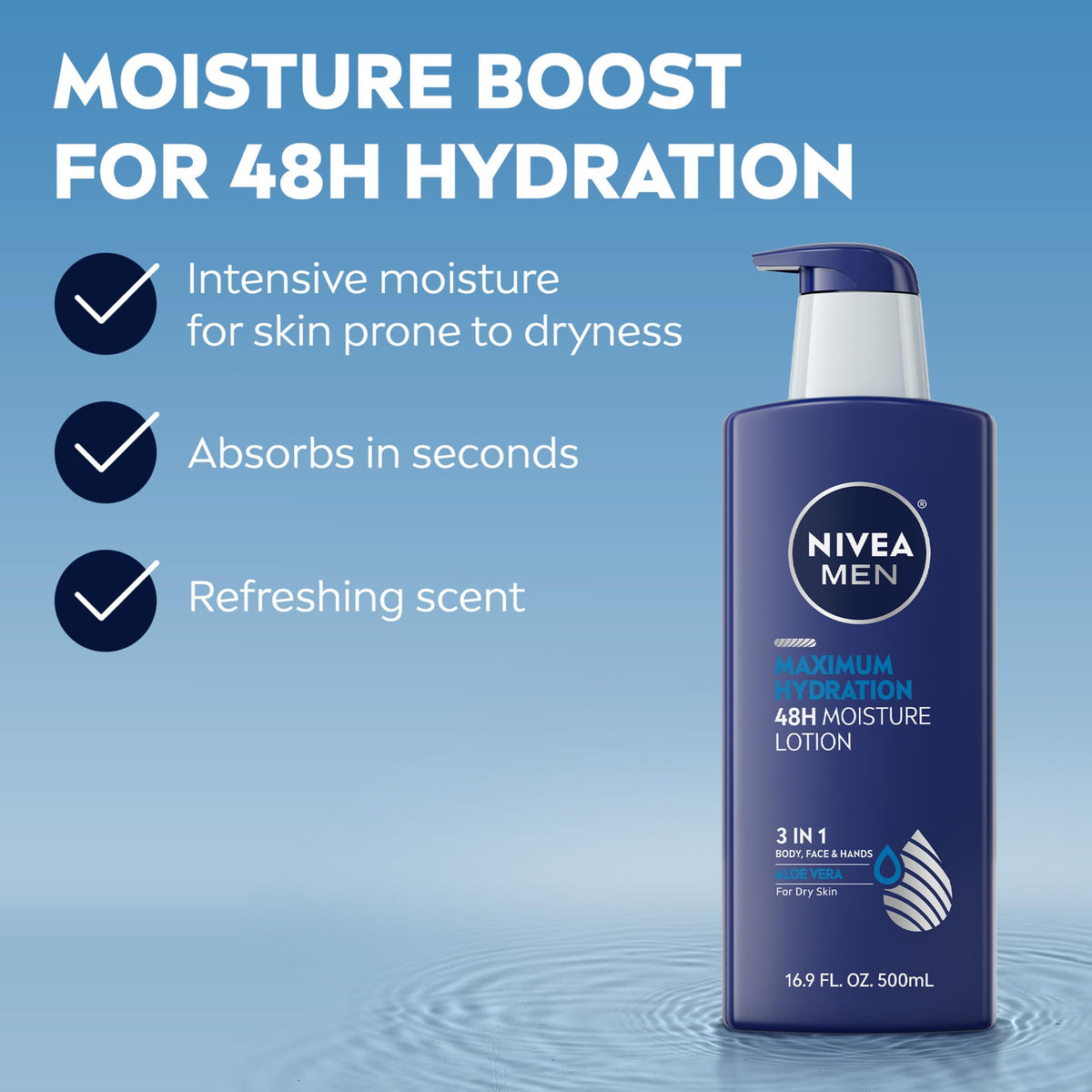 Maximum Hydration Lotion, 48-Hour Body Moisturizer, 16.9 FL OZ