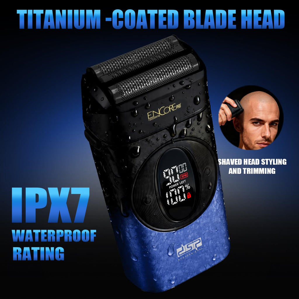 Foil Shaver for Men, Cordless Rechargeable, Bald Head Trimmer