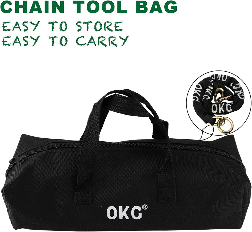 Maximum Heavy Duty Security Chain 2.6 ft x 1/2 in Thick, Hardened Alloy Steel Lock Chain, Cut Proof Chain Ideal for