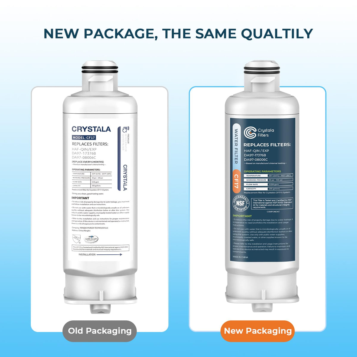 Replacement for Samsung Water Filter DA97-17376B 1 Pack