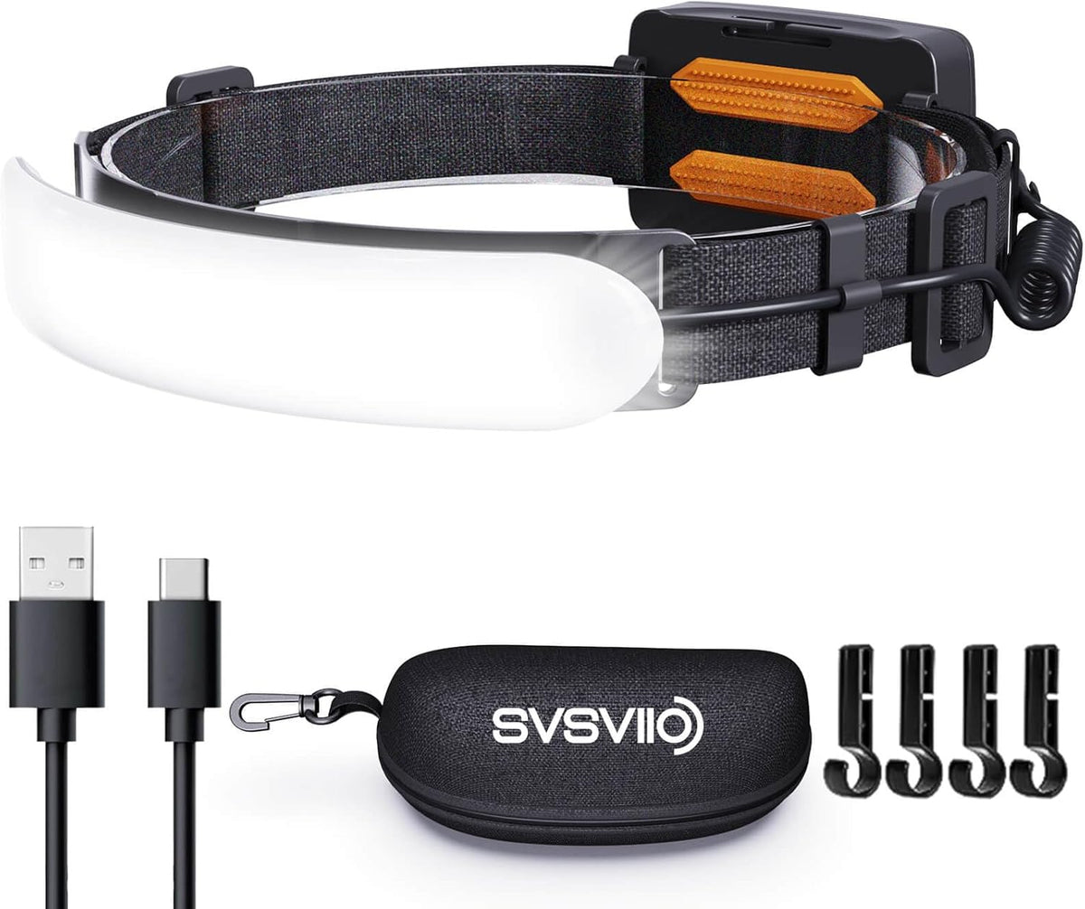 Headlamp Rechargeable PRO+,7500mAh 1500 Lumen Super Bright 230°Beam LED Head Lamp,Head Lights for Forehead,3