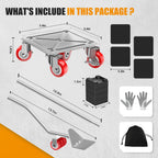 Furniture Dolly, 1000LBS Furniture Movers with Wheels