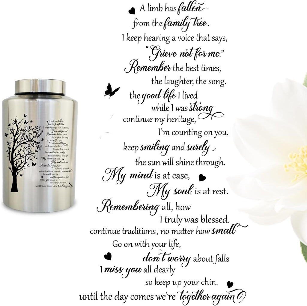 Large Cremation Urns for Human Ashes, for Adult Female & Male
