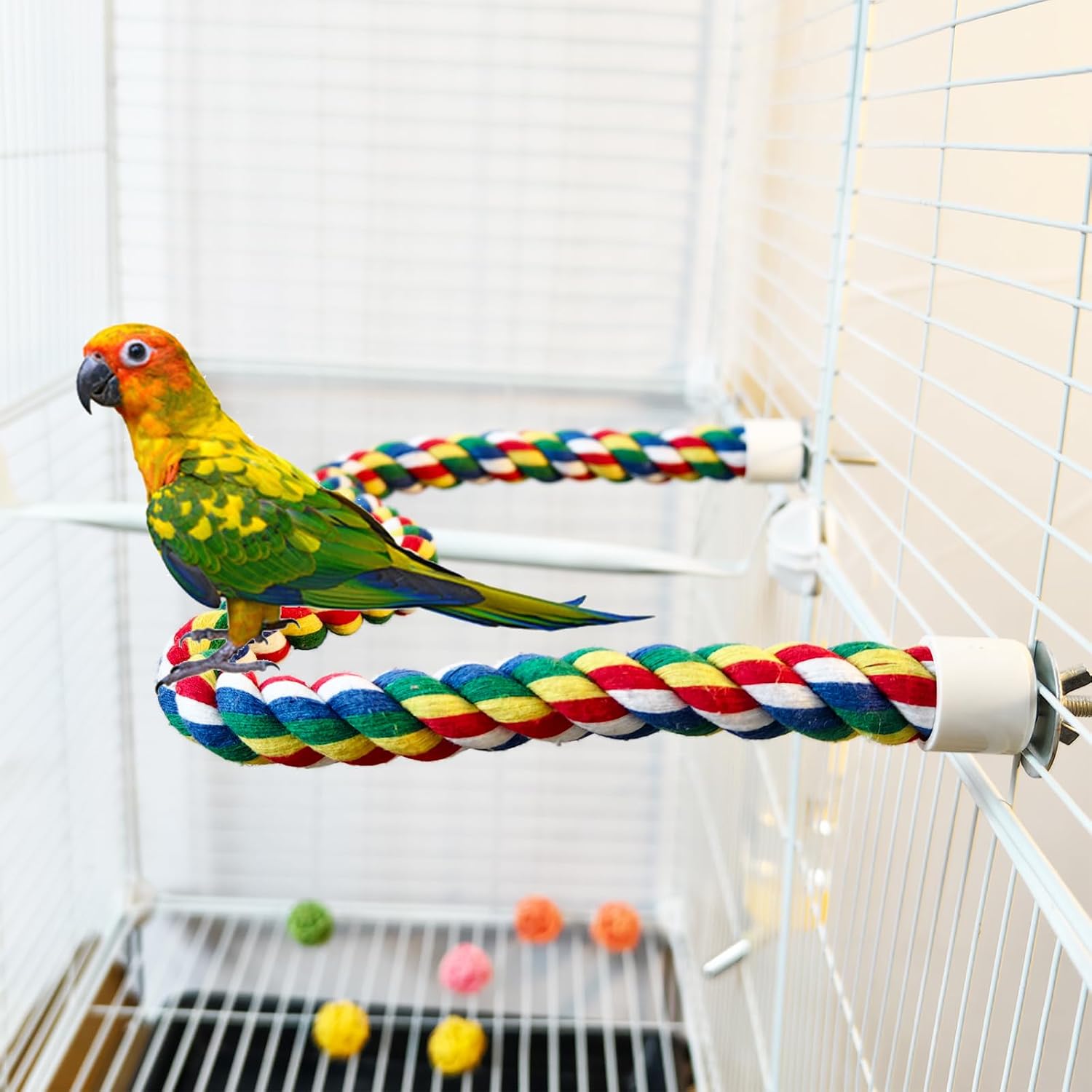 Bird Perch,Bird Rope Perch & Rope Perch 24‘’/41'' | bird perches for cage,Rope Perch for