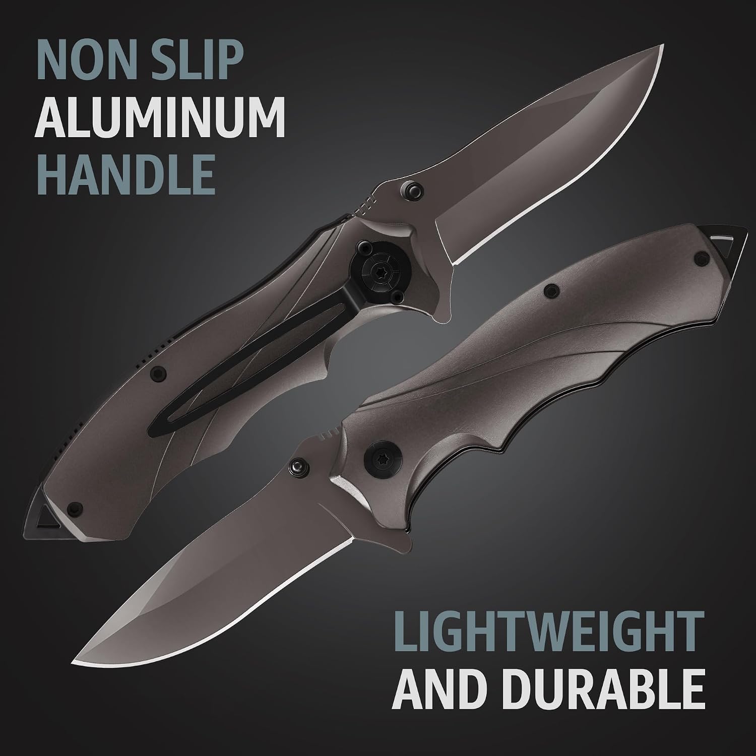 Pocket Knife for Men - Best Folding Knives with Glass Breaker and Pocket Clip - Tool for Tactical Camping Hunting