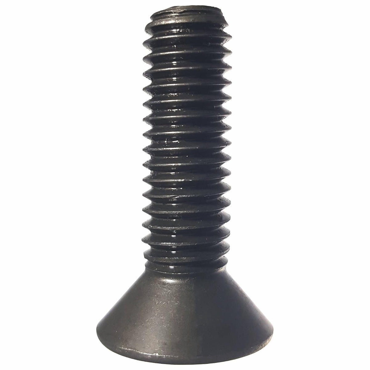 1/2-13 x 1 Flat Head Socket Cap Screws, Allen Socket Drive, Alloy Steel, Full Thread, Black Oxide, Machine Thread, Quantity 10