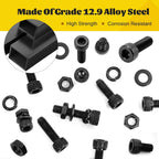 272PCS M5 Socket Screws Assortment Kit, M5x8/10/12/16/20/25/30/35 mm