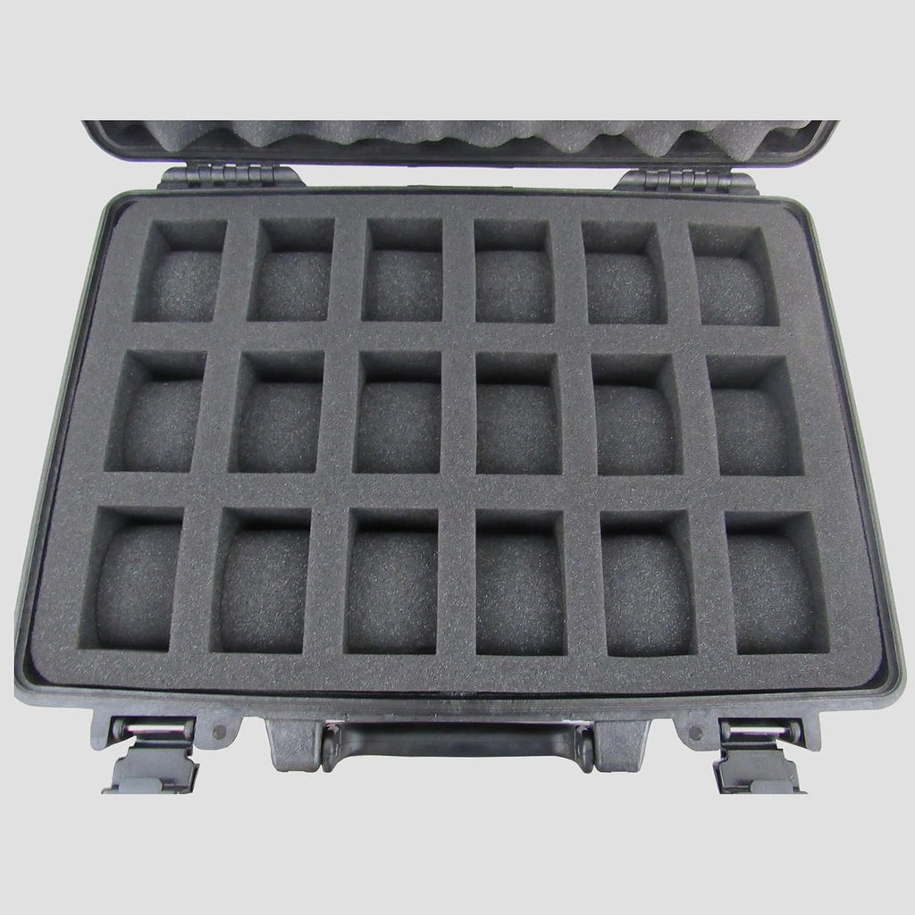 Pelican Case 1470 Custom Foam Insert for 18 Watches (Foam ONLY)