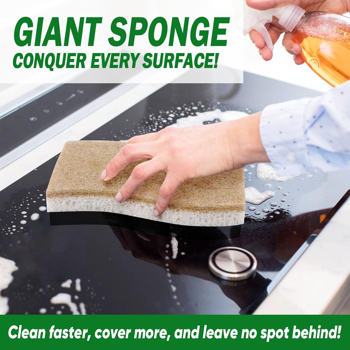 XL Sponges Kitchen, 12Count, Non-Scratch Dish Sponges