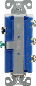 Eaton 7729W-SP 15-Amp 120-Volt Decorator Heavy Duty Grade Three Single-Pole Combination Switches, White