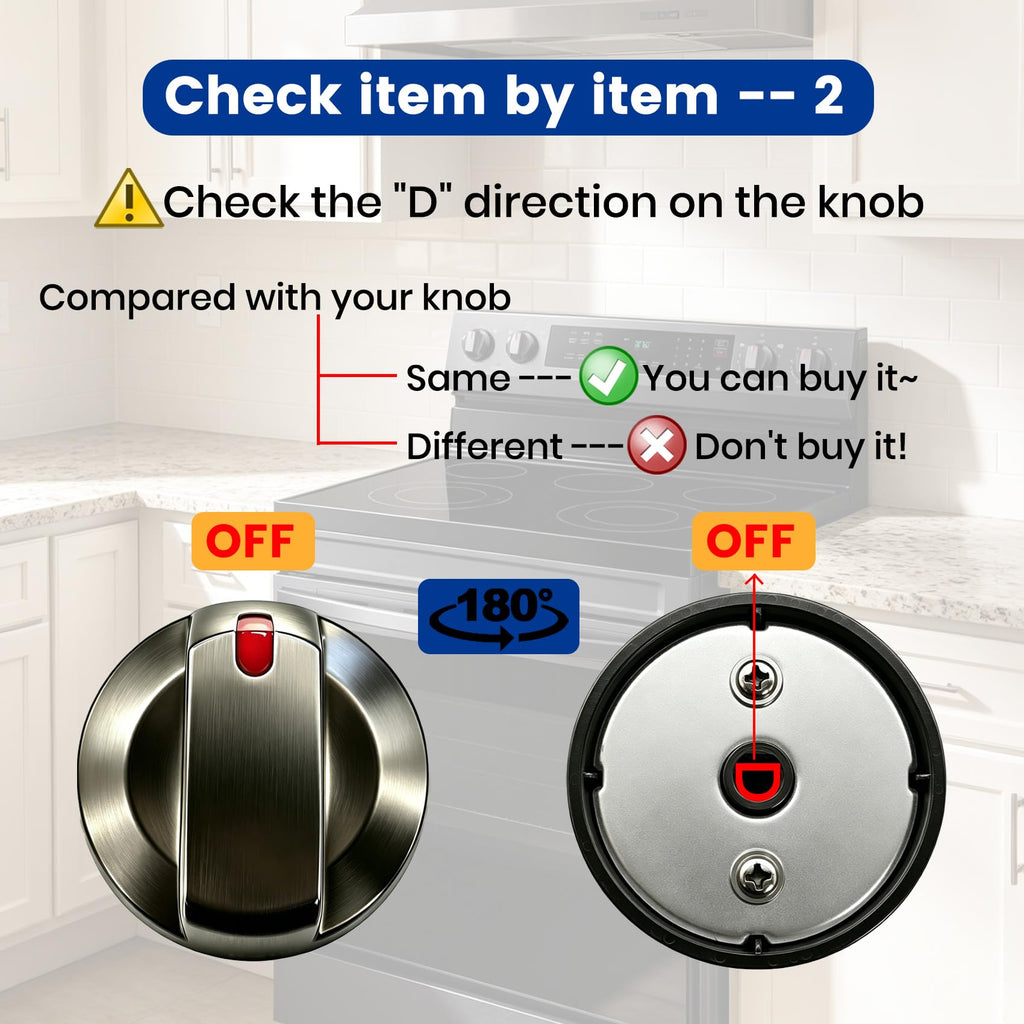 Sieri DG68-00101B-01 DG68-00102B-01 Knobs for Samsung Electric Stove Knobs