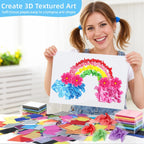 Tissue Paper Squares, Colored Tissue Paper for Crafts, 5400 Pcs 1 Inch
