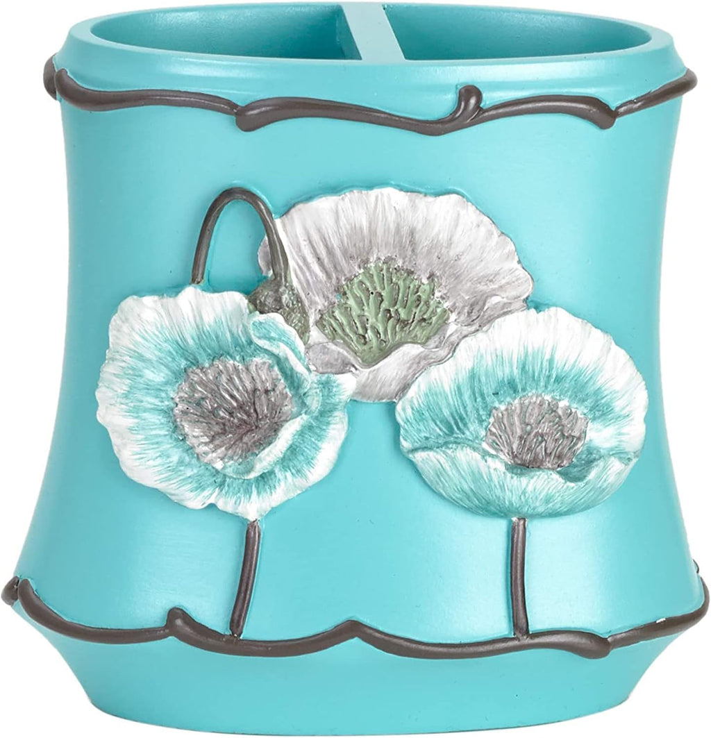 4 Piece Bathroom Accessories Sets, Poppy Fields 4 Unit