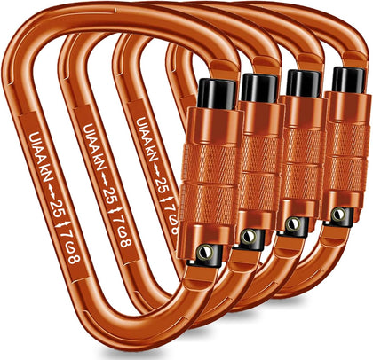 Auto Locking Carabiner Heavy Duty Carabiner 25kN UIAA Certified Climbing Carabiner Climbing Equipment Safety