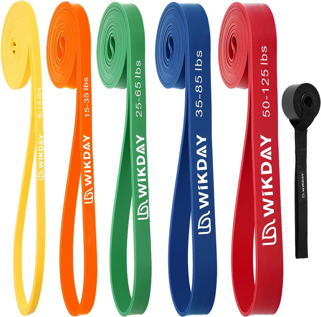 Resistance Bands, Pull Up Bands, Workout Bands for Exercise, Thick Heavy Resistance Band Set with Door Anchor