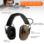 Electronic Ear Protection for Gun Range, Hunting, 29dB SNR Earmuffs