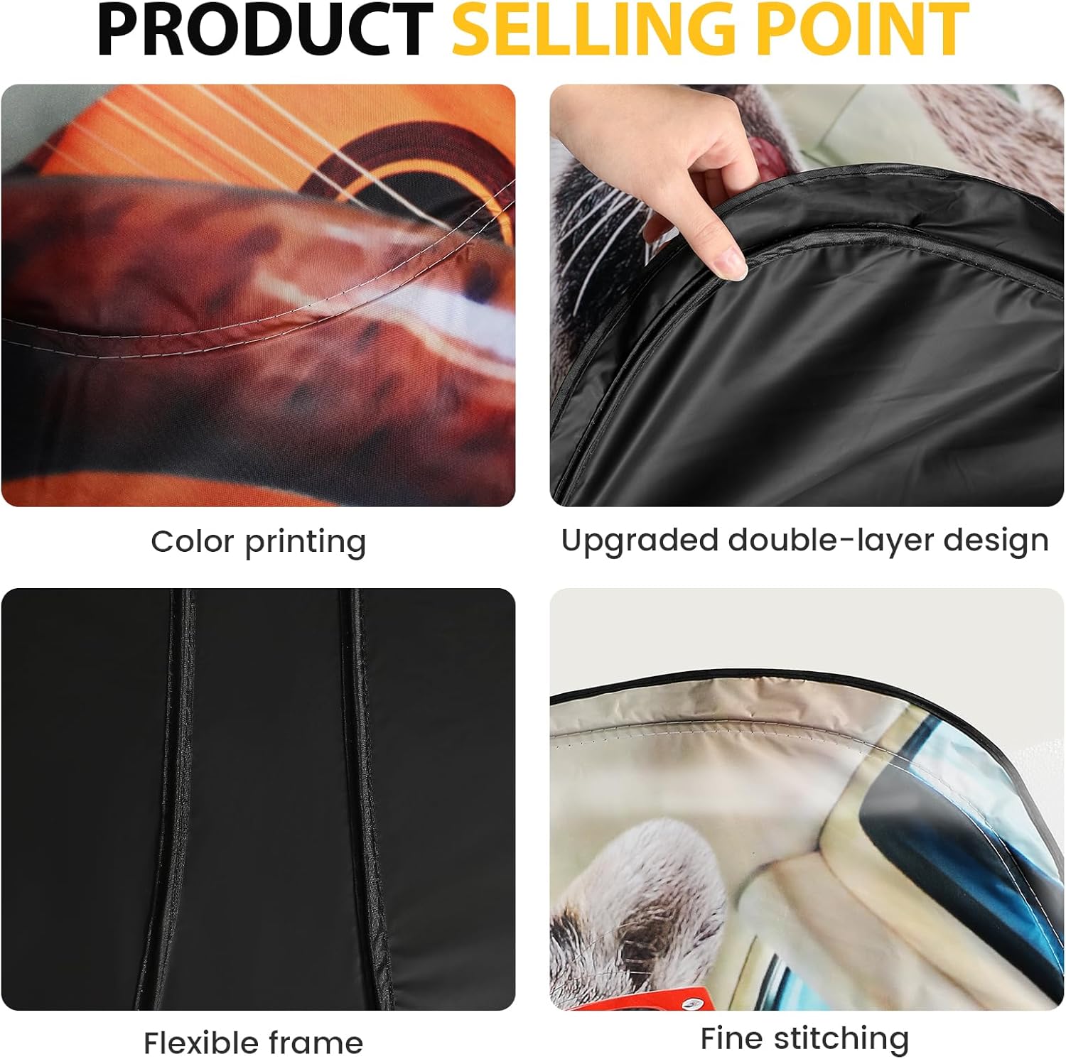 Car Windshield Sun Shade - Foldable Car Sun Shade Windshield for Front Window, Reflector Sunshade Offers Ultimate