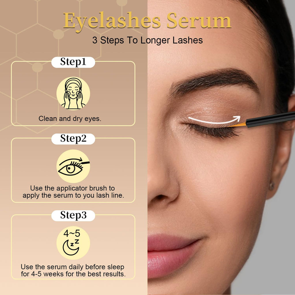 Lash Serum for Eyelash Growth, Premium Lash Enhancing Serum with Advanced Formula Volumizing Longer Fuller and