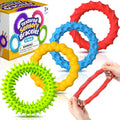Sensory Toys Fidget Prizes for Kids Adults Autism 4 Pack Stretchy Bracelets | Textured Treasure Prizes Classroom