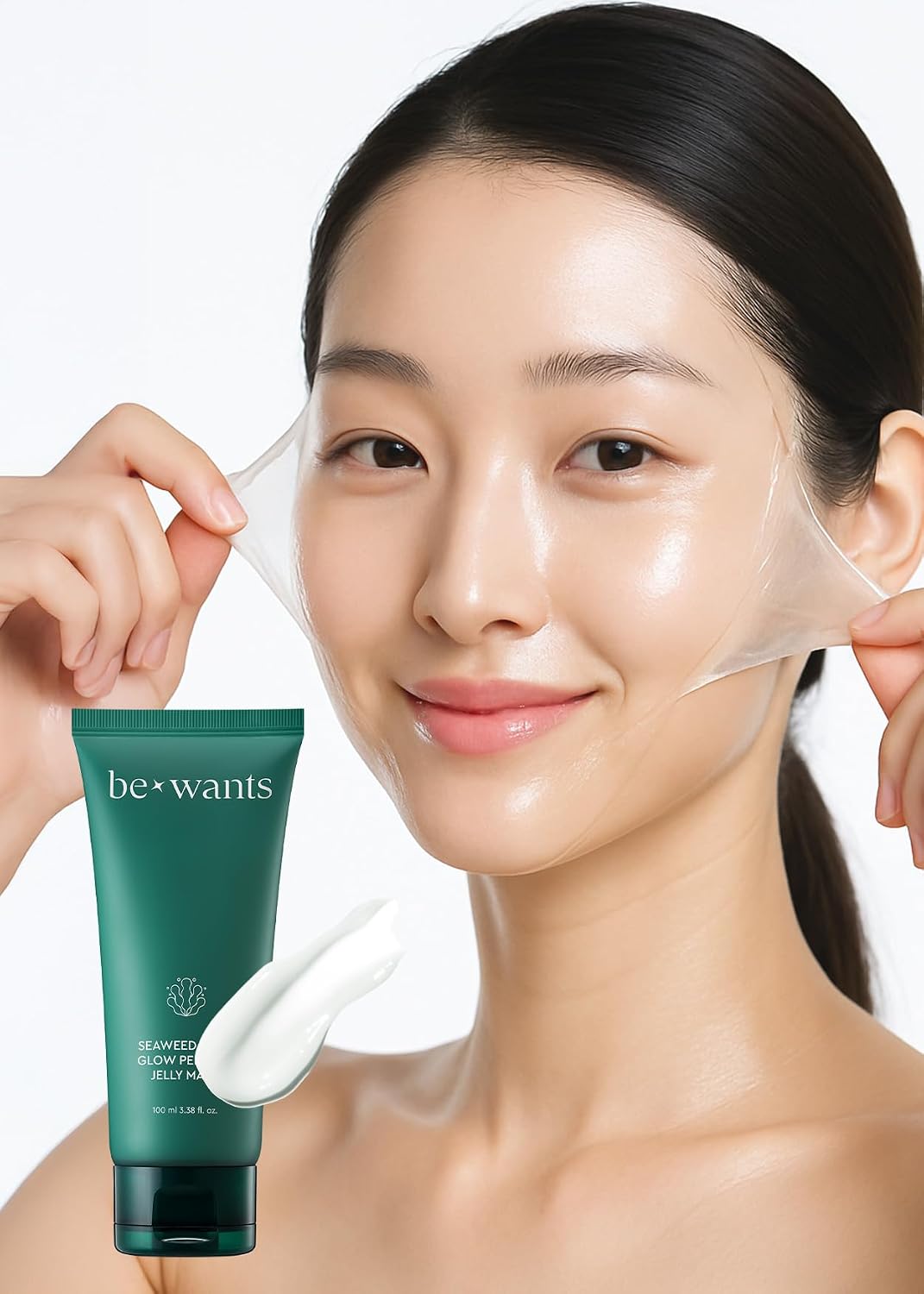 bewants Seaweed PDRN Glow Peel Off Jelly Mask | Pore Minimizing Peel Off Face Mask | Soothing PDRN Skincare & Vegan
