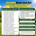 754-04044 Deck Belt 134" x 0.5" Replacement for Cub Cadet