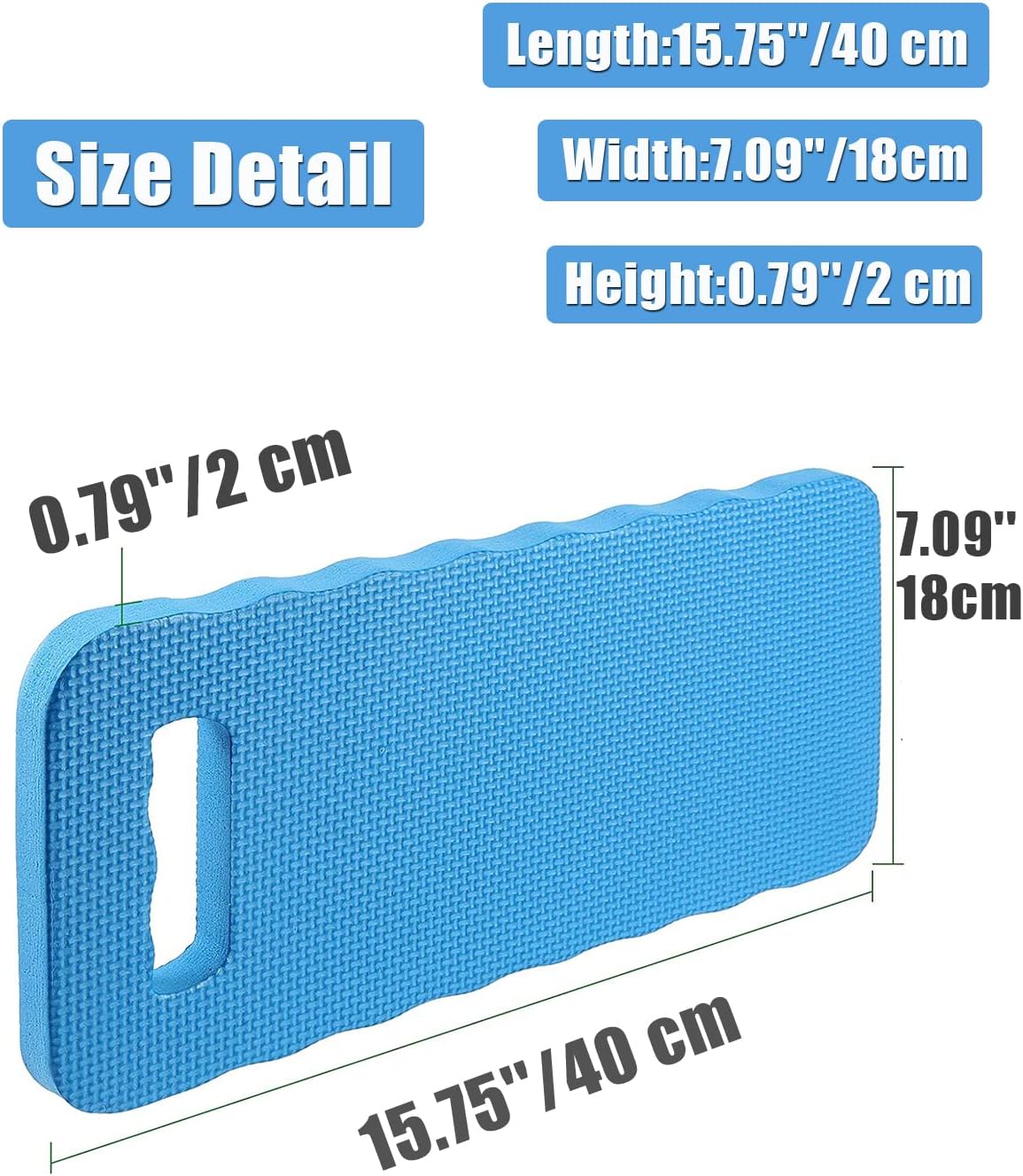 2 PCS Garden Kneeling Pad,Knee Mat Waterproof Foam Knee Pads for Gardening,Cleaning,Baby Bath,Yoga,Praying and