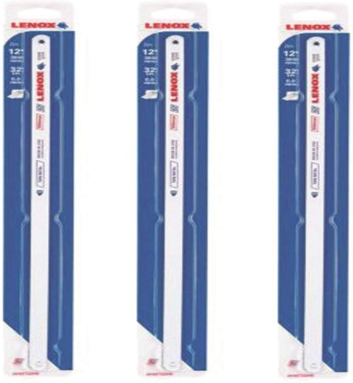 LENOX Tools Hacksaw Blade, 12-inch, 32 TPI, 2-Pack (20162T232HE), 3 Pack