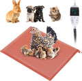 Large Chicken Heating Pad Chick Brooder Small Animal Pet Heating Pad Waterproof Heated Pet Mat Adjustable Temperature
