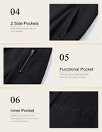 Bomber Jacket Men Black Jacket Casual Mens Jackets Casual Stylish Lightweight Mens Windbreaker Jackets Lightweight