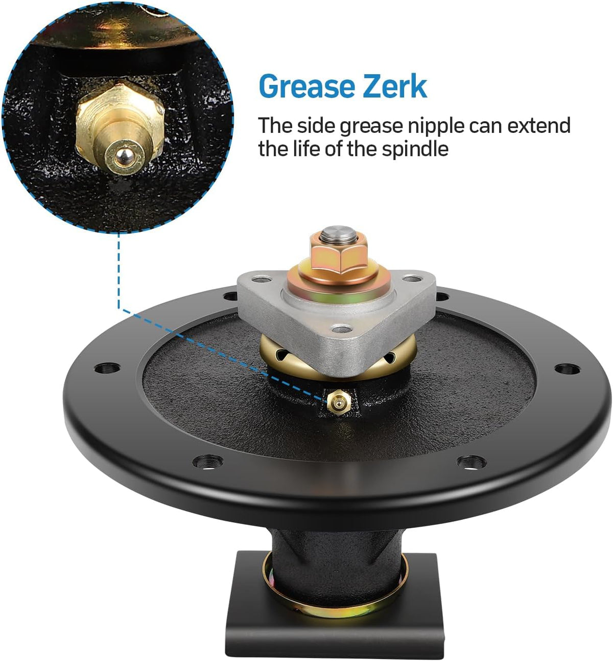 GCCSJ Lawn Mower Spindle for 106-3217 119-8599 108-7713 Compatible with Toro Z-Master G3 48 52 60 inch Deck Z500 Z553 Z557 Z580D 588E 590D 593D Lawn Tractors Mandrel Assembly
