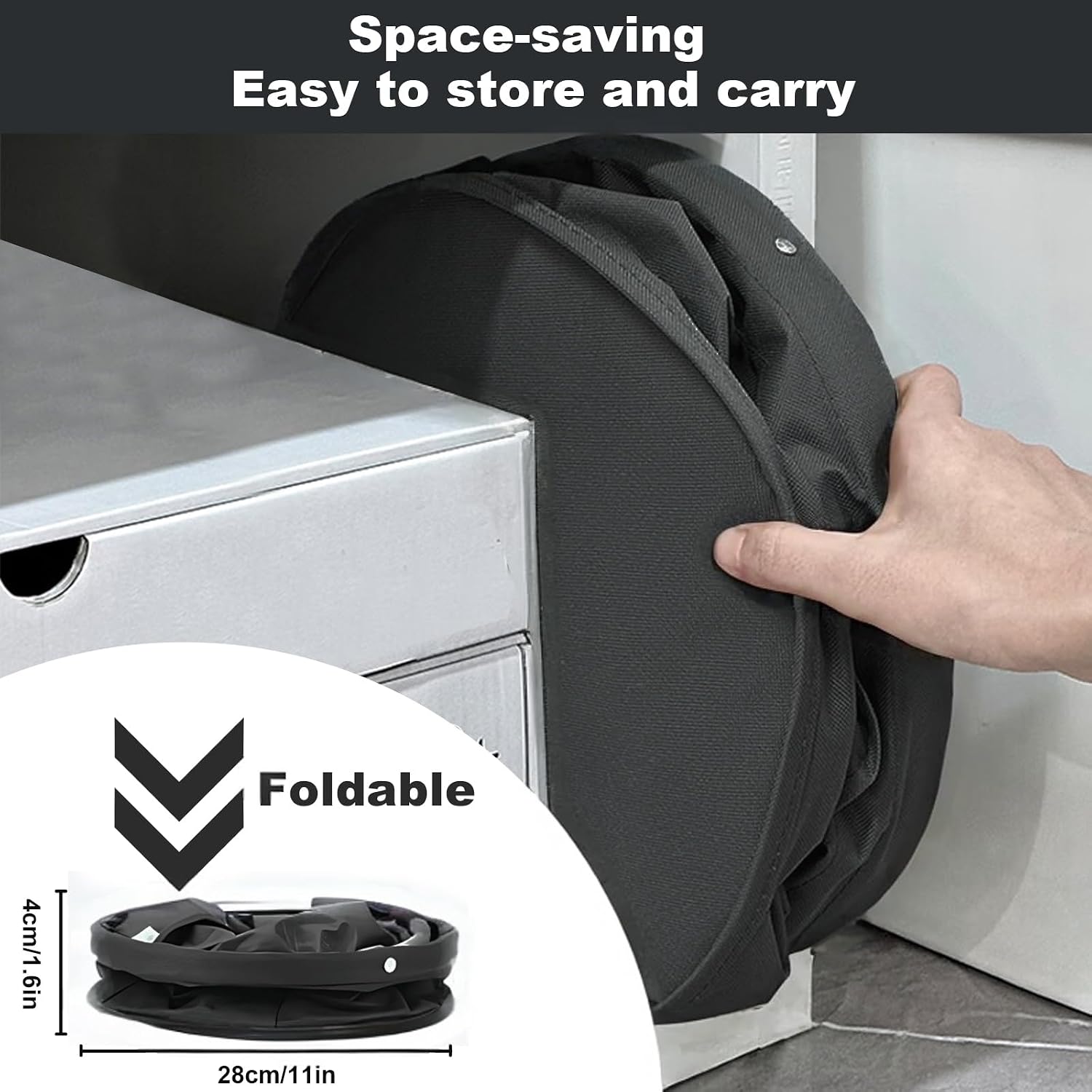 Cleaning Caddy with Handle, Cleaning Products Organiser, 17L Foldable Storage Basket, Cleaning Caddy Organiser