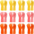 12 Pairs Kitchen Gloves for Washing Dishes, Rubber Cleaning Gloves for Dishwashing, Household Washing Dishes Cleaning