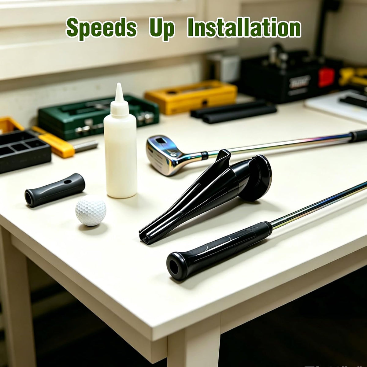 Golf Club Grip Installer, Golf Club Regripping Shaft Change Installation, Golf Grip Fix Re-Grip Tool for Golfer Golf