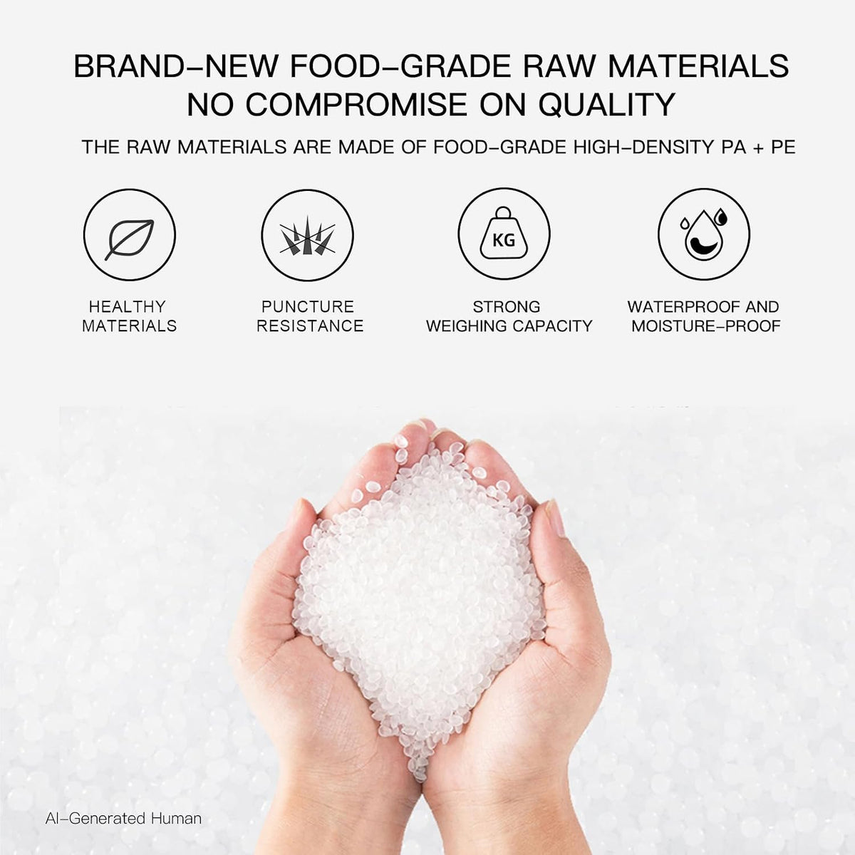 Embossed Vacuum Sealer Rolls, BPA-Free Food Storage Bags