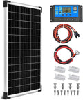 100W Solar Panel Kit 12V Battery Maintainer | Monocrystalline, with 20A Solar Charge Controller +16.4Ft Extension